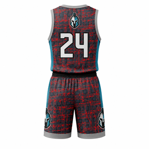 Tenue de Basketball Personnalisée OEM Sublimée – Maillot d'Équipe en Maille Col V Polyester Unisexe Grande Taille Anti-Bactérien Séchage Rapide Anti-Humidité - Product Image 2