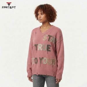 Suéter Unisex de Lana/Cachemira para Otoño, Mangas Largas, Logotipo Personalizado, Transpirable, Estilo Casual para Hombre y Mujer - Product Image 3
