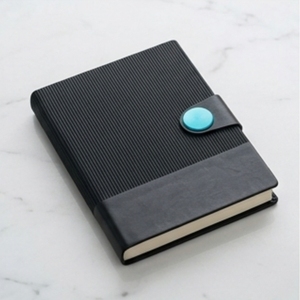 Aurelux <b>A5</b> PU Leather Case Bound Premium Diary Multicolor Business <b>Notebook</b> Magnetic Closure Lock Button Customizable Printing - Product Image 2