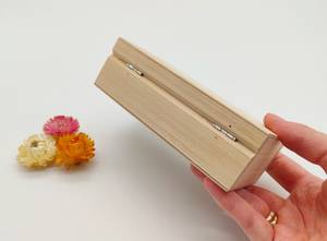 Unfinished Wooden <b>Pine</b> <b>Box</b> Craft Jewelry <b>Box</b> with Locking Clasp Wooden Treasure Chest Hand Made Wood Jewelry <b>Box</b> - Product Image 5