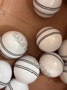 Balón de Cricket de Cuero Cosido a Mano de Primera Calidad al por Mayor, Grado A, Tamaño Adulto, 156 g, Color Blanco, Balón de Partido con Logotipo Personalizado, Suministro de Fábrica - Product Image 2