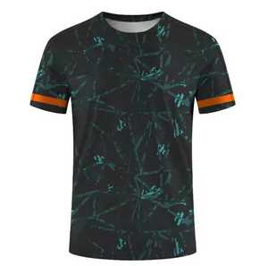HIGH Quality Men's Short Sleeve <b>T</b>-<b>Shirt</b> O-Neck Casual Sublimation Transfer Print <b>Rainbow</b> Pattern Quick Dry Regular Fit 100% - Product Image 2