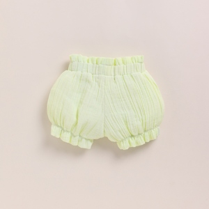 เสื้อขอบผ้ามัสลินออร์แกนิกสำหรับทารกครีม - Product Image 5