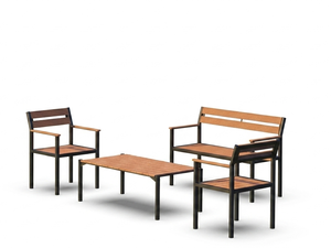 Juego de Comedor para Jardín, Resistente al Agua, Mesa y Sillas de PS Resistentes a la Corrosión, Muebles con Estructura Metálica, Lumetal Vietnam - Product Image 1