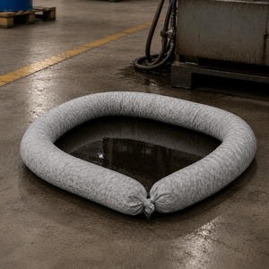 SABER SU400-SB Calcetín Absorbente Universal Pequeño de 400 cm para Contención de Derrames Industriales de Aceite, Productos Químicos y Líquidos - Product Image 1