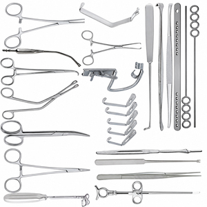 Ensemble d'instruments chirurgicaux pour tonsillectomie en acier inoxydable de qualité supérieure, 18 pièces, kit d'instruments de chirurgie ORL - Product Image 1