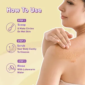 Exfoliante Corporal de Fresa con Azúcar, Marca Privada OEM, Exfoliante Corporal Hidratante para el Cuidado de la Piel, para una Piel Más Brillante y Suave - Product Image 3