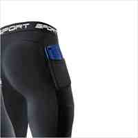 Shorts de compression pour hommes, sport, uni, séchage rapide, poches, taille mi-haute, longueur courte, 100% coton tricoté, taille élastique