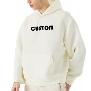 Pas de chaîne sweats à capuche sweats personnalisés lourd GSM polaire recadrée pull à capuche blanc goutte épaule sweat à capuche de haute qualité 2025 - Product Image 2