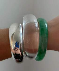 กำไลข้อมืออะคริลิคหลากสี ดีไซน์เรขาคณิตสวยงาม รูปทรงไม่สมมาตร เปิดได้ ง่ายต่อการสวมใส่ คุณภาพสูง สำหรับผู้หญิง - Product Image 6