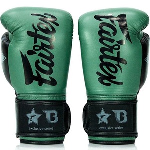 Fairtex Genuine Leather Muay Thai Boxing Gloves Premium Quality Hand Grip Breathable Fairtex Sparring Kickboxing Punching Gloves - Product Image 2