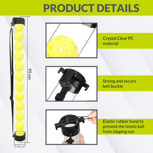Tube de ramassage de balles de tennis et de pickleball en plastique transparent, de qualité supérieure, très vendu - Product Image 1