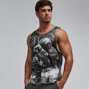 Football Training Vest Singlet Men Quick Dry Sublimation Tank Tops Men's High Quality Football Sublimation Singlet Tops - Product Image 4