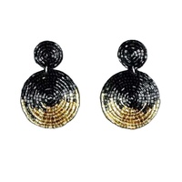 Boucles d'oreilles motif fleur de lis, nouvelle-zélande, mardi gras