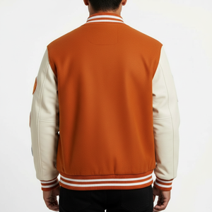 Custom High Quality Patch Logo Casual Varsity <b>Jacket</b> Breathable Hip Hop Streetwear <b>Lightweight</b> Bomber <b>Jacket</b> - Product Image 2