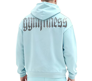 Sweat-shirt à capuche de luxe noir pour homme, coupe oversize, en coton épais, style streetwear hiver, chaud et tendance - Product Image 3