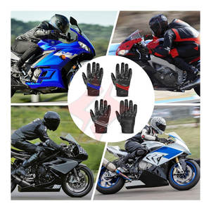 Gants de moto d'hiver coupe-vent unisexes, durables, antidérapants, compatibles avec les écrans tactiles, en cuir, pour la conduite par temps froid - Product Image 6