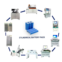 Mesin Pelabelan dan Perekat Kertas Isolasi Sel Silinder 18650 21700 untuk Lini Produksi Perakitan Paket Baterai Lithium