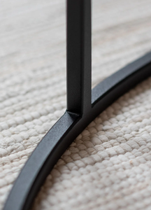 Mesa de Centro Redonda de Estilo Industrial Moderno con Acabado Rústico Envejecido y Marco de Hierro Ajustable, Muebles para Sala de Estar - Product Image 6