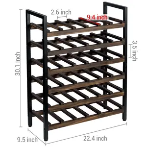 Moderno Soporte de Metal Hecho a Mano para Botellas, Exhibidor Decorativo de Vino para Cocina, Soporte Metálico Elegante para Botellas, Zahid - Product Image 3