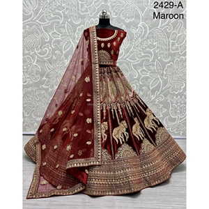 Nupcial Indio Desgaste Terciopelo Colecciones Para Novia Con Zarkhan Trabajo Por Fabzone - Product Image 4