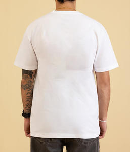 Camiseta de Algodón Peinado Doble de Alta Calidad, Impresión de Logotipo Personalizado, Camiseta Oversize 100% Algodón, 270 g/m², Camiseta Lisa para Hombre - Product Image 2