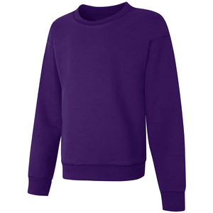 เสื้อสเวตเตอร์ถักคอกลมแขนยาวสำหรับผู้ชายสีม่วง - Product Image 1