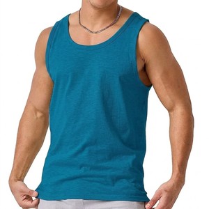 2026 <b>Mens</b> Solid Color Tank Top Sleeveless <b>Gym</b> Fitness <b>Vest</b> Breathable Lightweight Summer Muscle Tank Casual Wear Custom OEM - Product Image 1