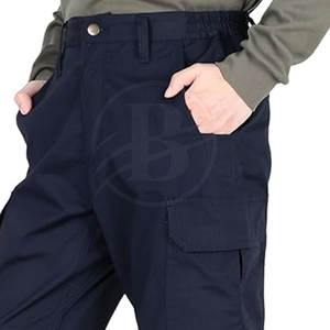 Pantalones de Trabajo para Hombre, 100% Algodón, Resistentes al Desgaste, Reflectantes, Rectos, para Obras de Construcción - Product Image 4