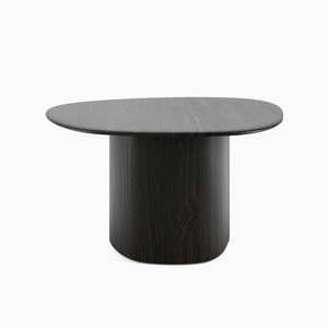 Modern Organic <b>Nesting</b> Coffee <b>Table</b> Solid Teak Wood Contemporary Design with Sculptural Pedestal Base for Luxury Living - Product Image 5
