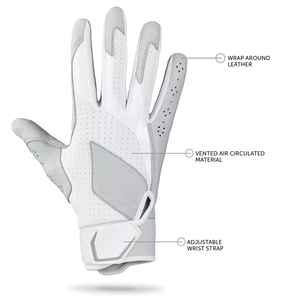 Nouvelles gants de frappe de baseball pour hommes adultes, design tendance, haute qualité, respirants, en cuir, ambidextres, écologiques, logo personnalisé - Product Image 5