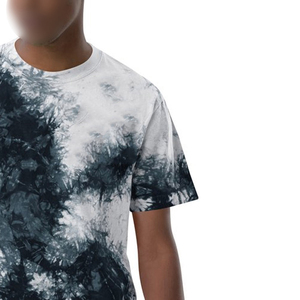 เสื้อยืดผู้ชายไซส์ใหญ่ลายมัดย้อม ผ้าฝ้ายหนานุ่มคุณภาพดี เสื้อยืดลำลองคอโค้ง ระบายอากาศได้ดี เสื้อยืดทรงสปอร์ตเข้ารูป - Product Image 5