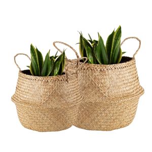 Decorative Handmade PHU HAO Brand Natural STRAW BELLY <b>BASKETS</b> Wholesale Woven <b>Basket</b> for Home Organization - Product Image 1