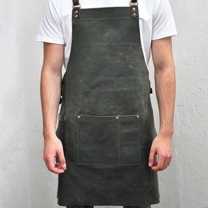 Heavy <b>Leather</b> Welding <b>Apron</b> For Fabrication And Grinding Work Environments - Product Image 6