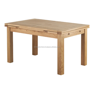 Juego de Mesa de Comedor Rectangular Extensible de Madera Resistente, Diseño Contemporáneo para Hogar, Apartamento, Casa de Campo, Hospital, Parque, Hotel, Villa - Product Image 1
