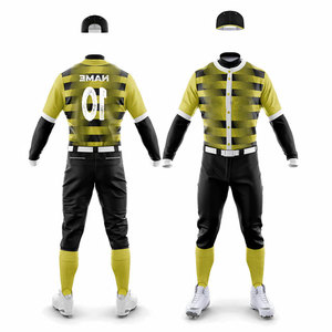 Lightweight Uniform 100% Polyester 300 Gsm Sportswear Uniform <b>Baseball</b> Training Wear Suit Custom Logo Teamwear Plain Uniform - Product Image 4