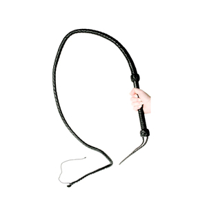 Long fouet en cuir avec poignée robuste, couleurs personnalisables, logo personnalisable, taille personnalisable, OEM personnalisé, équipement d'équitation western pour l'extérieur - Product Image 3