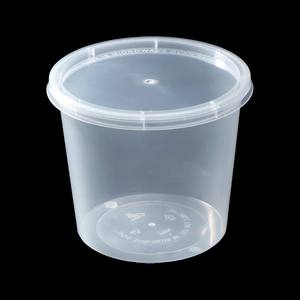 Conteneur alimentaire rond jetable en plastique PP de qualité supérieure, personnalisable en couleurs, pour exportation directe usine, vente en gros, OEM/ODM - Product Image 1