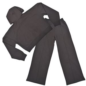 Conjunto de Sudadera y Pantalones de Chándal Oversize de Algodón 100% con Hombros Caídos, Botones, Estilo Vintage y Ajuste Holgado para Invierno - Product Image 3