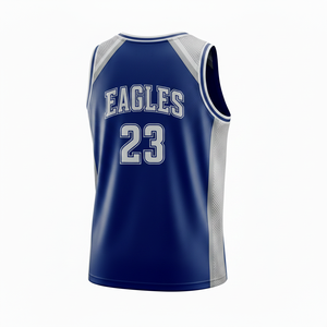 Custom OEM Wholesale Sublimation Blue Basketball Shirts Quick Dry Gym Basketball For Men And Women High Quality Quick Dry - Product Image 5