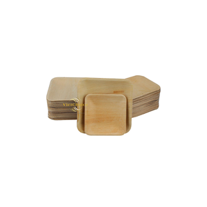 Natural Palm Leaf <b>Plates</b> Eco Friendly Biodegradable <b>Disposable</b> Camping Dinnerware Set 150 Count for Catering Vietchoice - Product Image 2