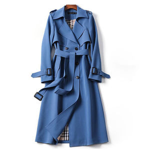 Vestes et manteaux décontractés respirants à manches classiques pour femmes, style européen, longs, grandes tailles, pour le bureau - Product Image 1