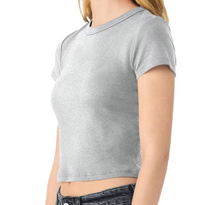 เสื้อยืดครอปสไตล์ซอฟต์เกิร์ล พาสเทลพีช ความละเอียดสูงแบบดิจิทัล - Product Image 3