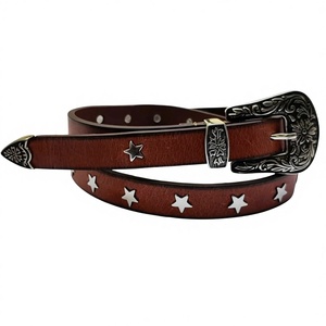 Men's Long-lasting Quality Genuine Buffalo Cow Hide Leather Belts Custom Colors with Solid Pattern and Stainless Steel Buckles - Product Image 4