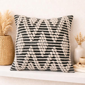 Sustainable Boho Pillowslip for Home Decor Foldable Recycled Pillow and Sofa Covers Wool Bohemian Pillow Case From India - Product Image 2