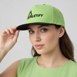 Gorra de Béisbol Deportiva Ligera Personalizada Athletify, Corte Láser, Transpirable, Cierre Ajustable, Unisex, para las Cuatro Estaciones, para Correr - Product Image 1