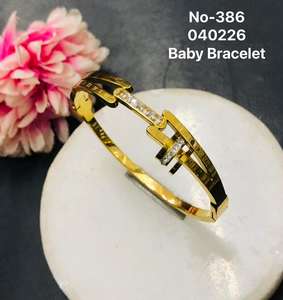 Bracelet tendance pour femme en acier inoxydable plaqué or, étanche et inaltérable, avec breloque dorée en forme de perle, vente en gros - Product Image 2