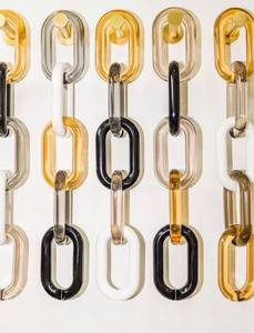 resin link Florescent Statement Chain <b>Large</b> Matte Link Bracelet for Women Chunky Color Acrylic Resin Link Chain - Product Image 6