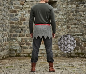 Medieval Chainmail Skirt – 9mm Flat <b>Riveted</b> Rings with Washers ankush - Product Image 2