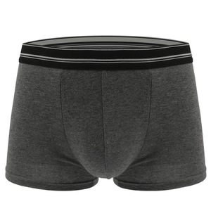 Calzoncillos bóxer sin costuras de cintura media para hombre, de spandex, transpirables, de punto, de secado rápido, con logo personalizado, lisos, para uso diario, al por mayor - Product Image 3